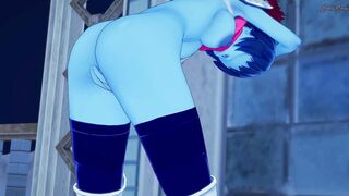Kris finger fuck her tight twat - Deltarune Animated.
