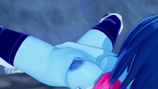 Kris finger fuck her tight twat - Deltarune Animated.