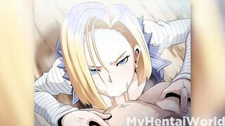 Dragon Ball Pretty Android C18 Anime Animation Compilation two
