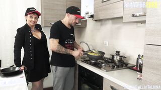 AMATEUR EUROPEAN - BBW Older Barbara Gandalf Gets Fat Dick Inside Her Booty Before Dinner