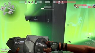 Raze squirts on idiotic noobs into valorant to performance dominance