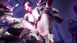 Subverse - Furry monster dragons Hottie double penetration inside robot cunt with mouth
