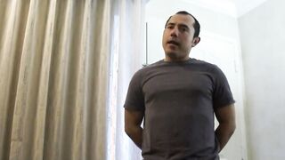 Guy cheats and blackmails girl with big tits and her redhead friend to fuck them hard