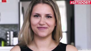 LETSDOEIT - Thicc French Blonde Teenagers Fucks Like a Professional From Her First Porn