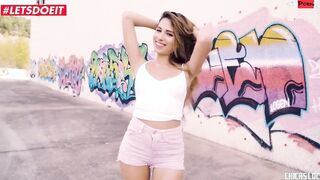 LETSDOEIT - beauty Slim Latina Baby Nicols Fucks Stranger Outside