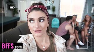 BFFS - All Natural Hottie Girls Mae Milano And Friends Bounce Their Thick Asses And Share Big Jizzed