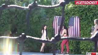 ScamAngels - Katrina Jade And Kenzie Madison sexy three Way With Their Boss