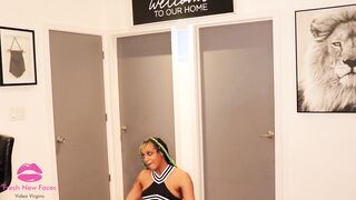 Cheerful Cheerleader gets Serious Lesson