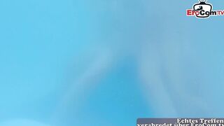 German amateur young woman 3some ffm into jacuzzi on mallorca