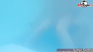 German amateur young woman 3some ffm into jacuzzi on mallorca