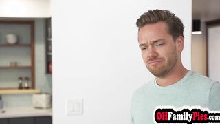 Hot teens blowing bubbles and big cock