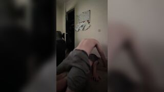 Chastity cucked fucks his phat Booty ex-wife doggy style