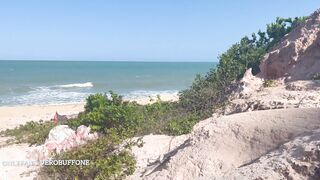 Me descubren filmando una escena en la playa (escena real)