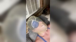 Bdsm Rubber Hood BreathPlay Pt.two