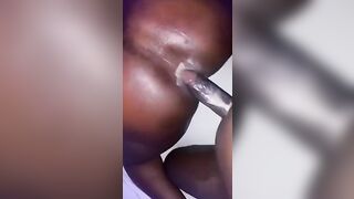 Oiled All Up Long Ass cunt with mouth Take It Into Her Butt and snatch like a expert