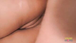 double penetration for a dark hair who loves threesomes with guys who can drill her booty