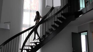 Paid prostitute's vagina experienced a soak orgasm before rough sex