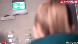 HORNYHOSTEL - SIRENA SWEET SLENDER GERMAN CHICK FOLLOWS THE HOSTEL RULES