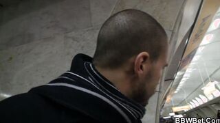 Stranger picks up and doggy-fucks fatty bimbos