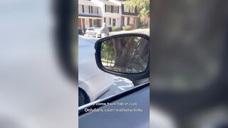 Hotwife comes back to husband used while he waits into vehicle
