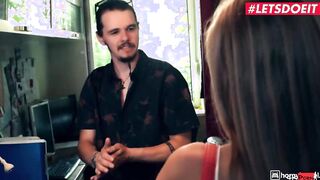 HORNYHOSTEL - Small Titties Barely Legal Tiffany Tatum Getting Turned On For Her Roommate Full Sex Tape