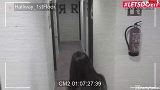 HORNYHOSTEL - Gigantic Bouncing Hooters Hot Sheila Ortega Satisfied By A Big Ebony Dick