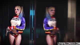 Charming Cosplayer Leya Falcon Blows Giant Ebony Cock