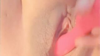 Cumming on my beautiful pink sex toy