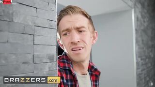 Brazzers - Ruby Sims Teases The Window Cleaner With Her Panties & Body Before Letting Him Pounded Her