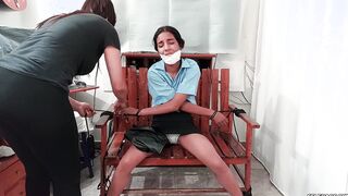 Nabbed Teenage chick Tied And Gagged By Evil BONDAGE milf