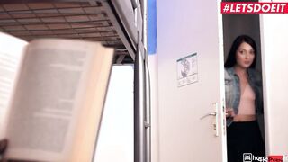 FREAKY HOSTEL - Goddess Hostel Worker Katy Rose Getting Her Dose Of Ebony Cock - LETSDOEIT