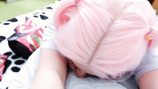 I play with my finger inside the booty and snatch of my sweet gf