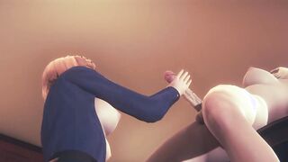 Jujutsu Kaisen Cartoon - Nobara Hand Job and sixty-nine with Futanari - Japanese eastern Manga Cartoon Tape Game Porn