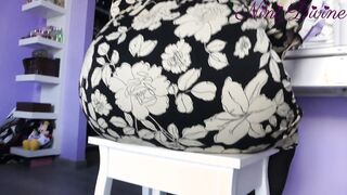 I pull down the tight tights and screwed my stepmom's long booty rough!