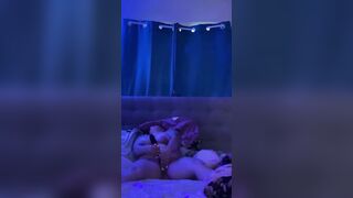 Talking while I cum