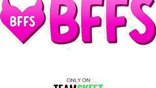 BFFS - Cutie Big Tit Barely Legal Hazel Moore, Destiny Cruz & Naudi Nala Into Passionate Interracial Foursome