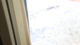 OUTDOORS AIRPLANE Hand Job and Bj