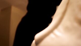 Chubby Girl with tattoos on hidden web web cam into restroom