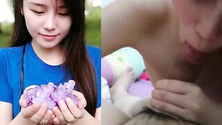 M'sian 19 yo mistress Yip Wen Jia loves sucking off her boyfriend's fat