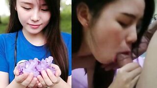 M'sian 19 yo mistress Yip Wen Jia loves sucking off her boyfriend's fat