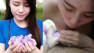 M'sian 19 yo mistress Yip Wen Jia loves sucking off her boyfriend's fat