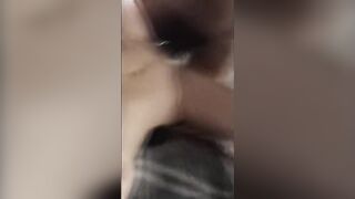 White skank taking a long black cock into her twat