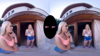 18VR Your mistress Angelika Share You With Turned On Dykes Lily Ray And
