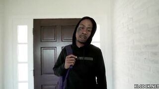 Skinny Emily Willis spreads legs for a large black penis