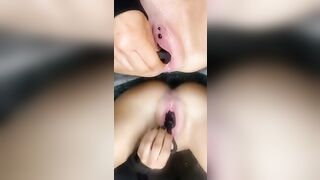 Let’s got this nicely coated inside cunt juice so it glides right into my tight little asshole