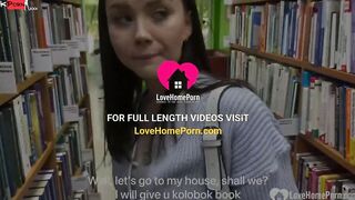 I took her to the library and then home to