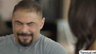 Mad Asian TS analed her pervert neighbor
