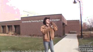 cowgirl barely legal nude around town
