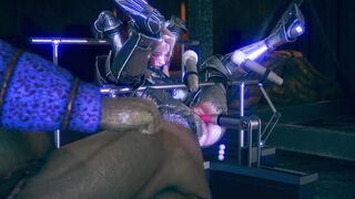 amazingly hot knight banged! by the amazing sex toy machine