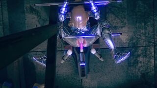amazingly hot knight banged! by the amazing sex toy machine